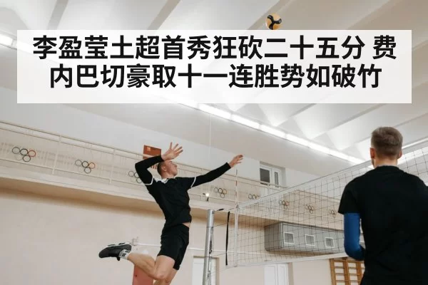 李盈莹土超首秀狂砍二十五分 费内巴切豪取十一连胜势如破竹
